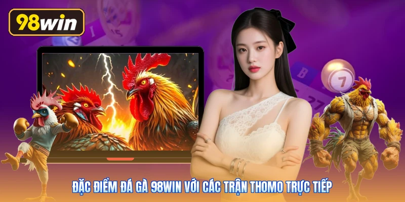 Đặc điểm đá gà 98win với các trận Thomo trực tiếp